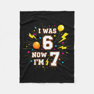 Couverture Polaire Anniversaire de 7 ans J'avais 6 ans maintenant j'a