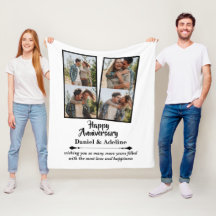 Anniversaire de Mariage Amour 4 Collage Photo Coup