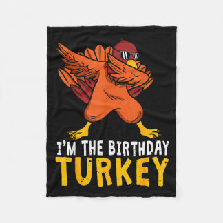 Couverture Polaire Anniversaire de Thanksgiving Drôle Bday Né le jour