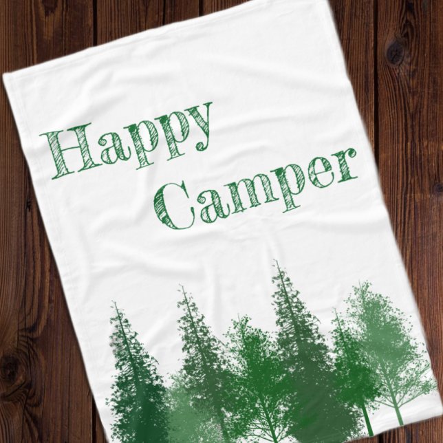 Couverture Polaire Anniversaire des arbres de la forêt (Créateur téléchargé)