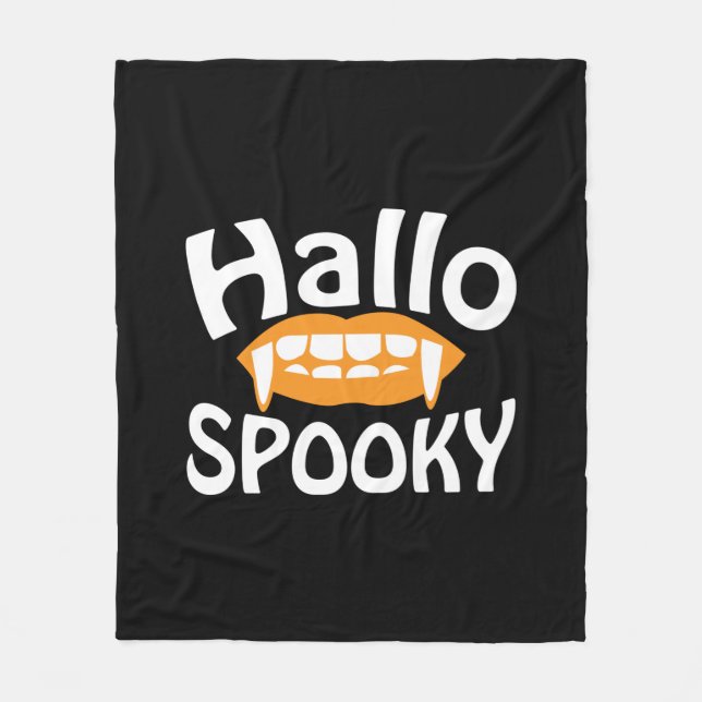 Couverture Polaire Anniversaire effrayant Halloween (Devant)