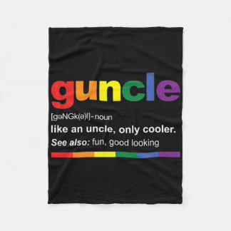Couverture Polaire Annonce de grossesse pour nouvel oncle gay