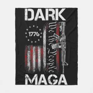 COUVERTURE POLAIRE ANTI-BIDEN MAGA NOIR SOUTIENT TRUMP
