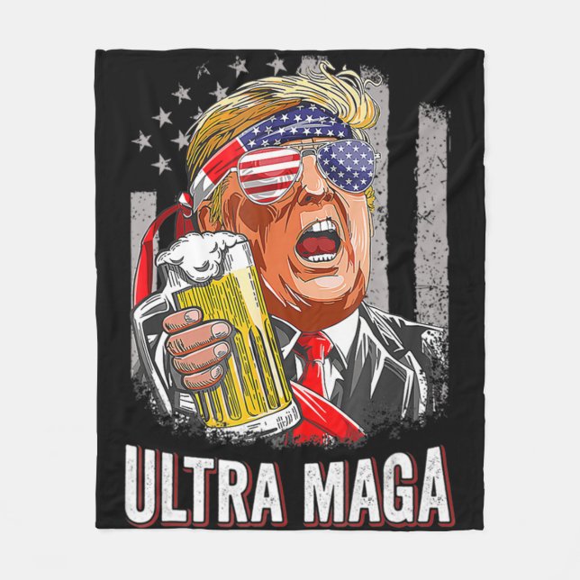 Couverture Polaire Anti Joe Biden Ultra Maga 4 (Devant)