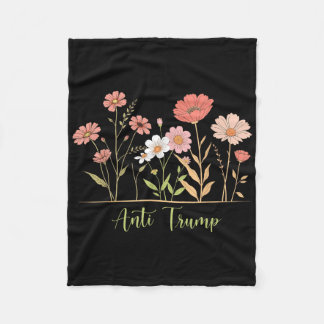 Couverture Polaire Anti-Trump résiste à l'activation végétale florale