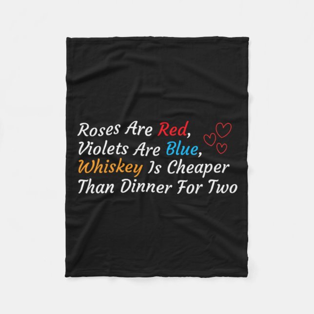 Couverture Polaire Anti Valentines Day Valentines Drink Anti Valenti  (Devant)