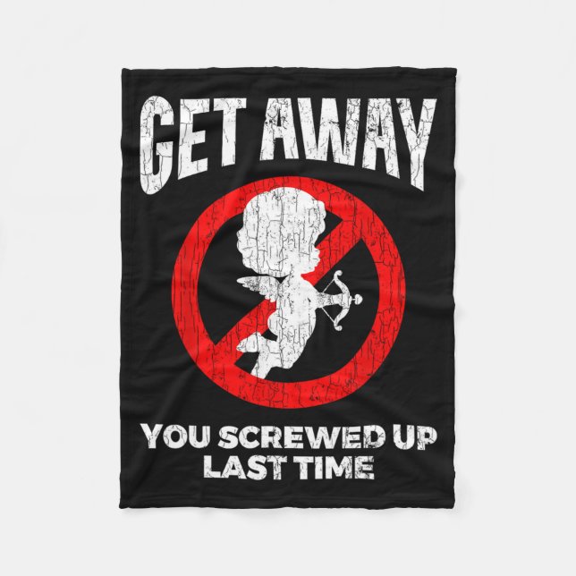 Couverture Polaire Anti Valentines Sarcastic Cud Quote Funny Gift  (Devant)