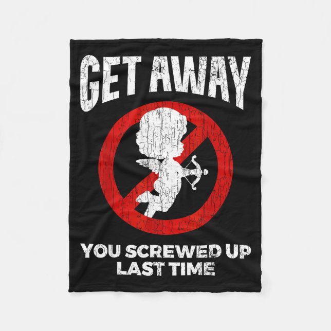 Couverture Polaire Anti Valentines Sarcastic Cud Quote Funny Gift  (Devant)