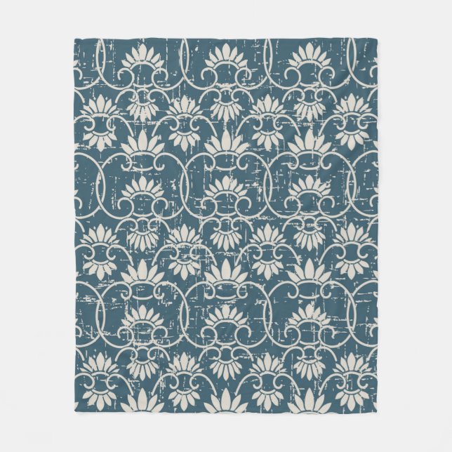 Couverture Polaire Antique Rétro sans charme rétro usé arrière - plan (Devant)