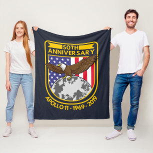 Couverture Polaire Apollo 11 Lune Landing 50e Anniversaire nouveauté