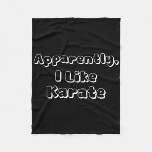 Couverture Polaire Apparemment, J'Aime Le Karaté