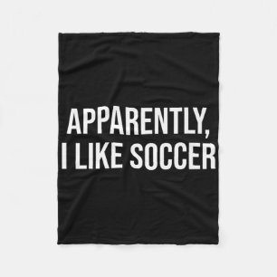 Couverture Polaire Apparemment j'aime l'humour de football pour le je