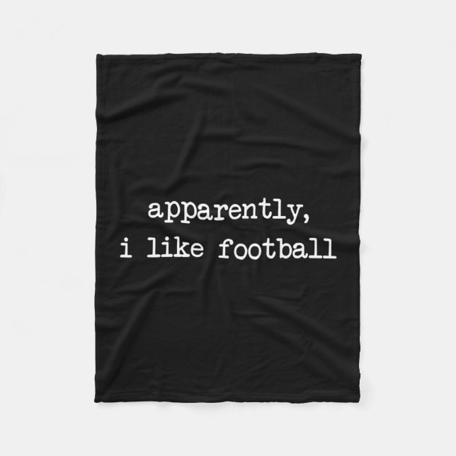 Couverture Polaire Apparently I Like Footll Touchdown Game Day Thanks (Devant)