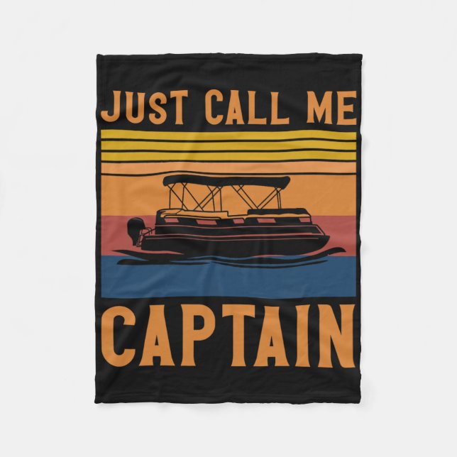 Couverture Polaire Appelez-Moi Simplement Capitaine Cadeau d'Ancre de (Devant)