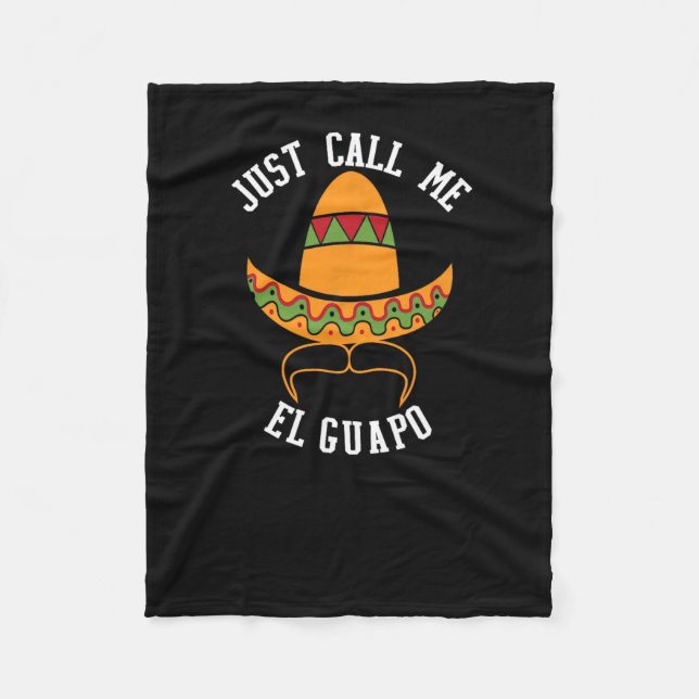 Couverture Polaire Appelle-Moi El Guapo Funny Cinco De Mayo (Devant)