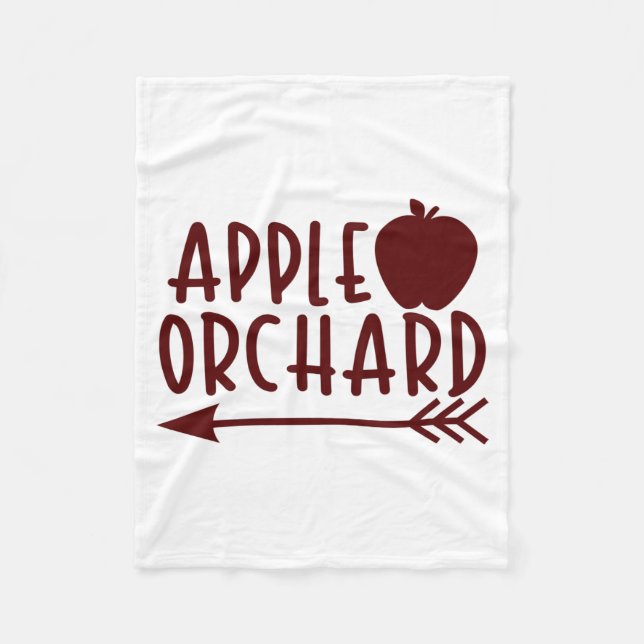 Couverture Polaire Apple Orchard avec Apple (Devant)