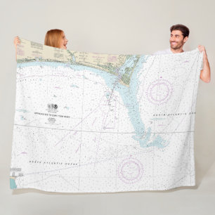 Couverture Polaire Approches du cap Fear River Graphique nautique 115