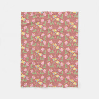 Couverture Polaire Après-midi Rosy Posy