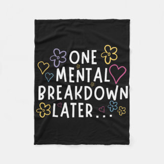 Couverture Polaire “Après une dépression mentale…” drôle de tee-shirt