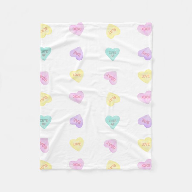 Couverture Polaire Aquarelle Convo Heartz Slang Fleece Petite couvert (Devant)