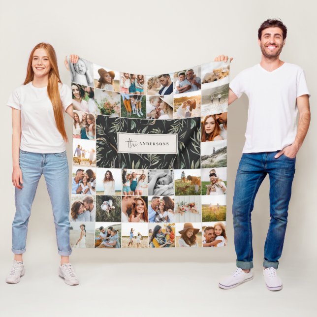 Couverture Polaire Aquarelle couronne élégante 38 photo famille moder (En situation)