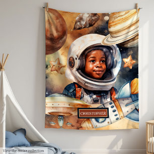 Couverture Polaire Aquarelle Galaxy Blanket Cosy Boys Décor Chambre