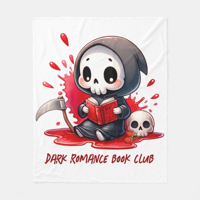 Couverture Polaire Aquarelle Griffeuse Louveur de livre (Devant)