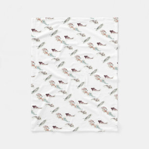 Couverture Polaire Aquarelle Koi Fish