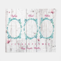 Aquarelle mignonne florale triplets jalon fl
