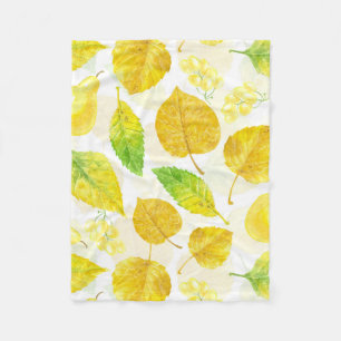 Couverture Polaire Aquarelle motif d'automne