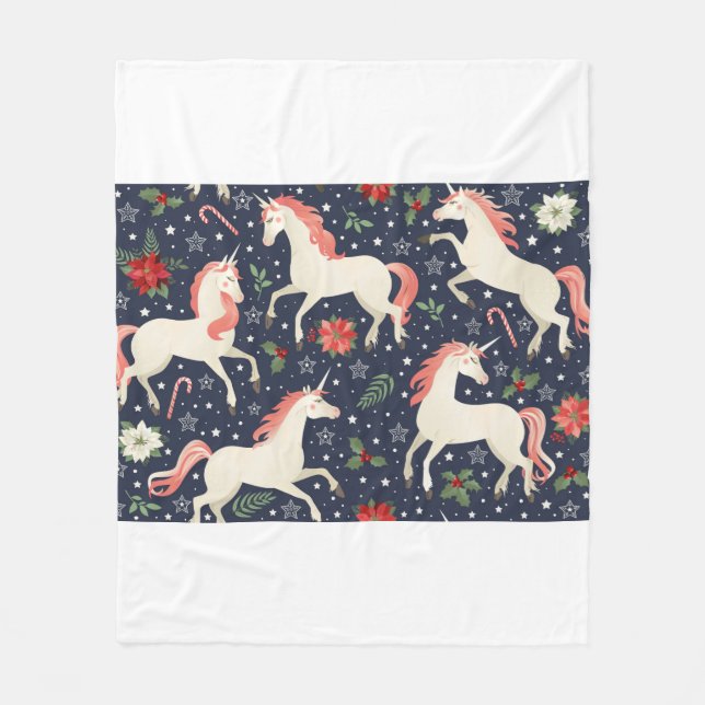 Couverture Polaire Aquarelle motif transparent avec tranche mûre (Devant)