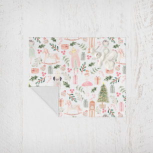 Couverture Polaire Aquarelle Nutcracker Holiday