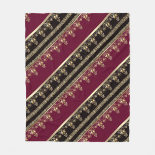 Couverture Polaire Arabic antique decorative east ornamental baroque