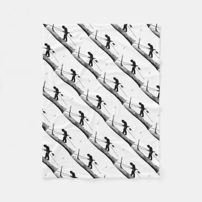 Couverture Polaire Arbre chirurgien Arboriste Noël cadeau cadeau cade (Devant)