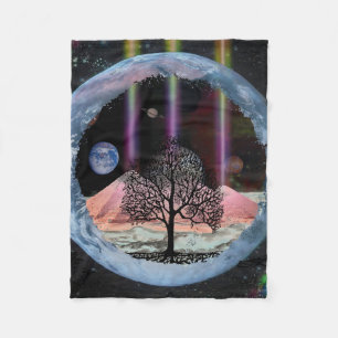 Couverture Polaire Arbre de la science-fiction de la vie