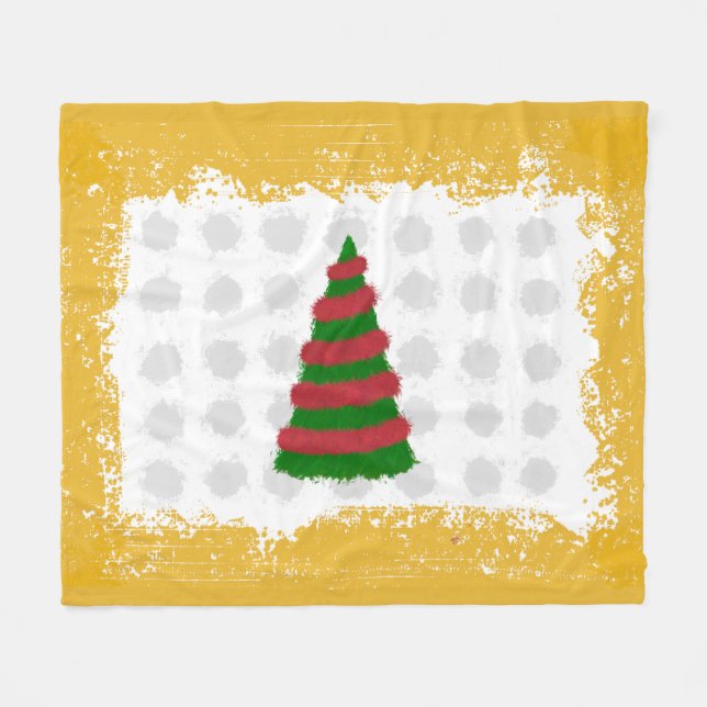 Couverture Polaire Arbre de Noël (Devant (Horizontal))