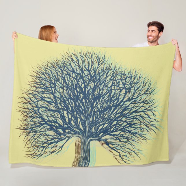 Couverture Polaire Arbre d'hiver (En situation)