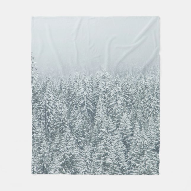 COUVERTURE POLAIRE ARBRES COUVRANT LA NEIGE (Devant)