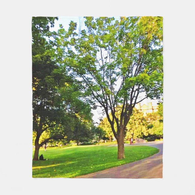 Couverture Polaire Arbres Dans Le Parc D'Ottawa. Commandez dès mainte (Devant)