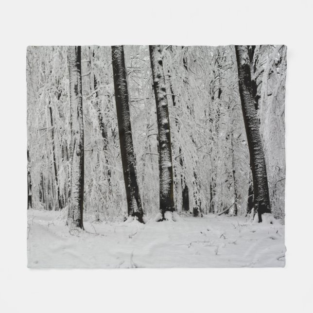Couverture Polaire Arbres enneigés en hiver   -     - (Devant (Horizontal))