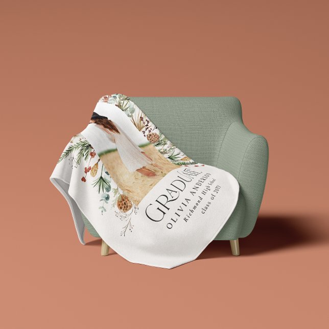 Couverture Polaire Arc de grade 1 photo nature botanique moderne (Créateur téléchargé)