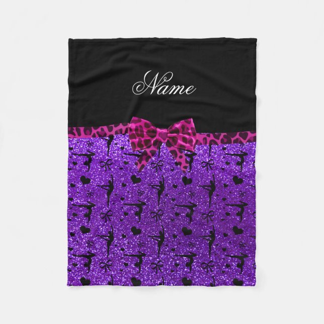 Couverture Polaire Arc pourpre nommé fait sur commande de rose de (Devant)