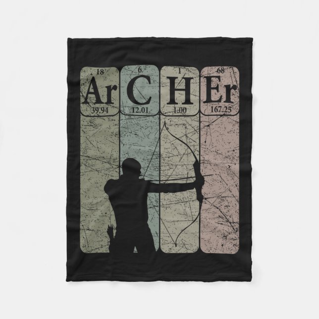 Couverture Polaire Archer Tableau Périodique Eléments Chasse De Bow T (Devant)