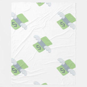 Couverture Polaire argent volant enveloppe émoji
