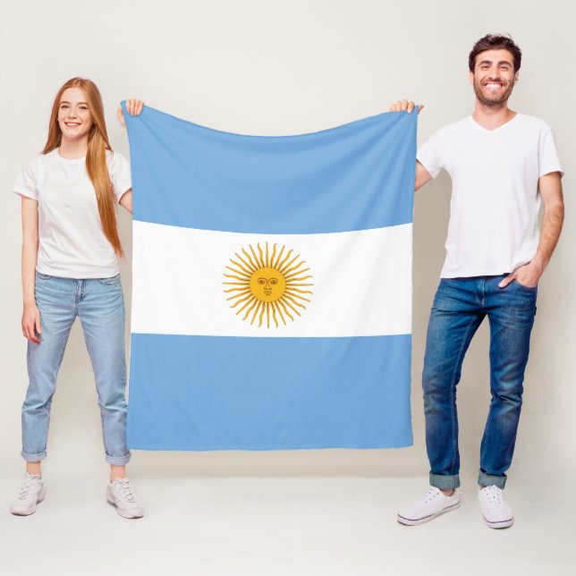 Couverture Polaire Argentina flag (En situation)