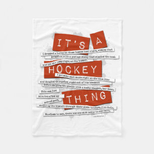Couverture Polaire Argot d'hockey
