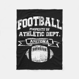 Couverture Polaire Arizona Football Propriété De Athletic Dept. Retro