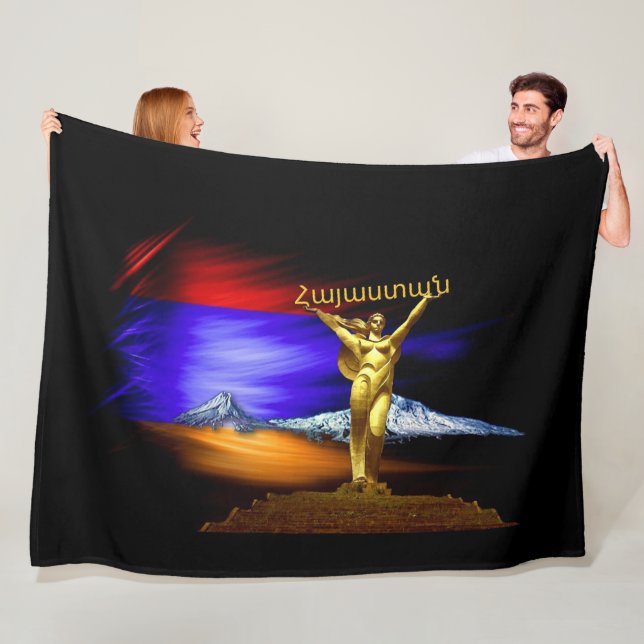 Couverture Polaire Arménie (Հ ա յ ա ս տ ա) Fleece Blanket (En situation)