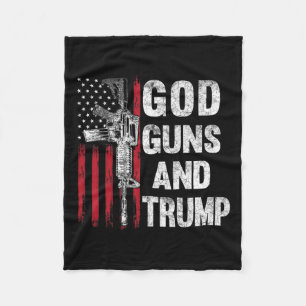 Couverture Polaire Armes À Feu Et Trump 2ème Amendement Drapeau Ar15