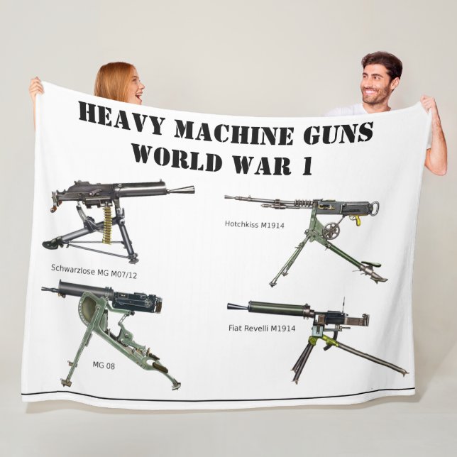 Couverture Polaire ARMES DE MACHINE LOURDES de WW1 (En situation)